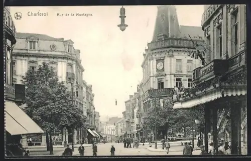 AK Charleroi, Rue de la Montagne, Geschäfte