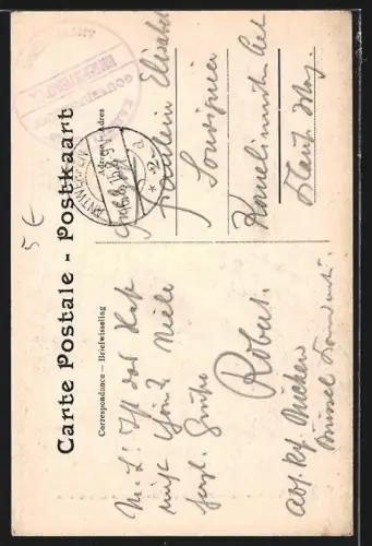 AK Anvers, Rue des XII Mois, Entrée de la Bourse