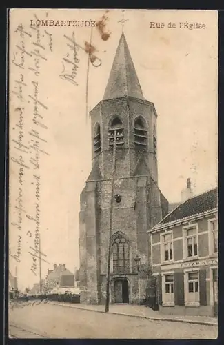 AK Lombartzijde, Rue de l`Église, Strassenpartie