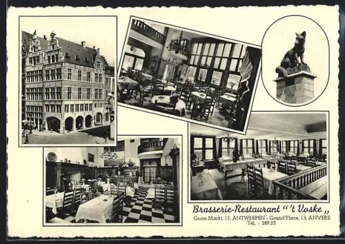 AK Anvers, Brasserie-Restaurant `t Voske, Grand`Place, 13