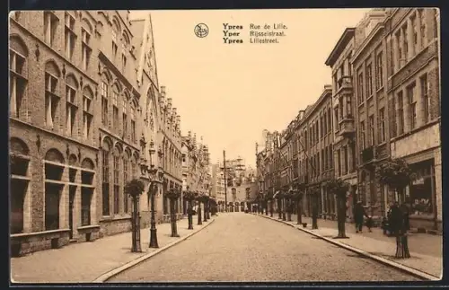 AK Ypres, in der Lillestrasse