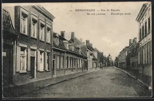 AK Poperinghe, Rue de Boesche, Strassenpartie