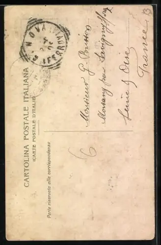 AK Genova / Genf, La Lanterna, Pferdegespann am Leuchtturm