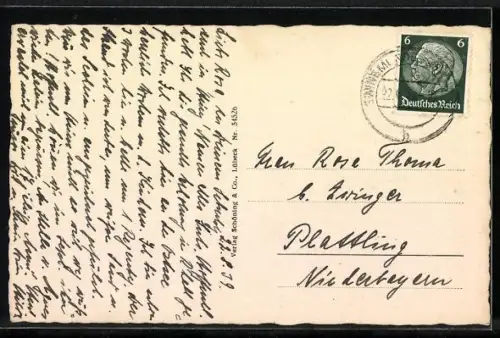 AK Osternothafen, Partie am Hafen mit Leuchtturm