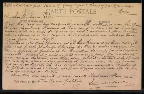 AK Void /Meuse, Gare avec train à quai et voyageurs sur le quai