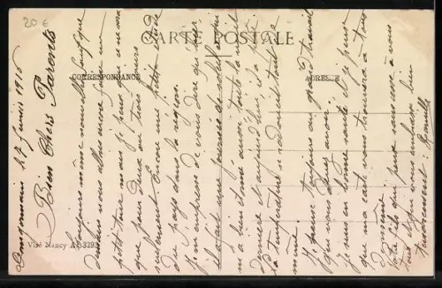 AK Boncourt /Haute-Marne, La gare et les voies ferrées en pleine campagne