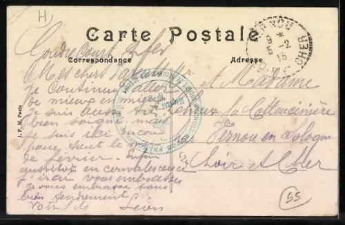 AK Gondrecourt /Meuse, La gare, vue intérieure