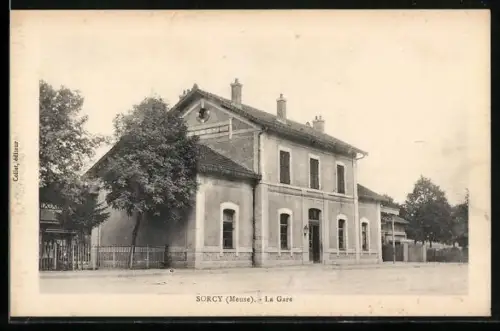 AK Sorcy /Meuse, La Gare