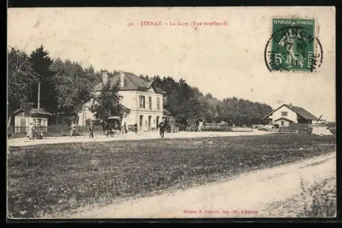 AK Stenay, La Gare, Vue extérieure