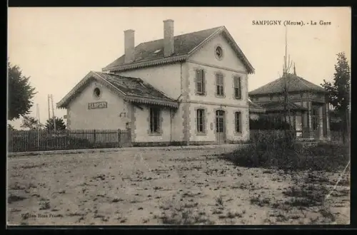 AK Sampigny /Meuse, La Gare
