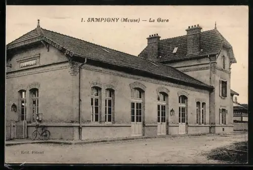 AK Sampigny /Meuse, La Gare