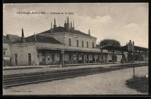 AK Nuits-sous-Ravières, Intérieur de la Gare
