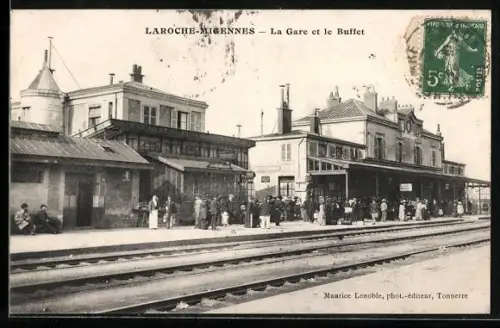 AK Laroche-Migennes, La Gare et le Buffet
