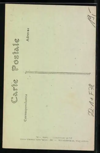 AK Versailles, Strassenfront der Synagoge