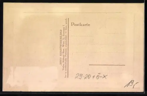 Seidenstick-AK Wien, Oper und Kärntnerstrasse
