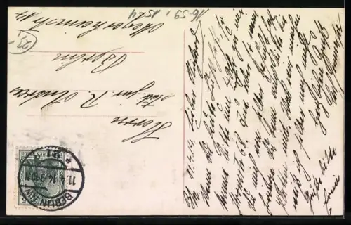 Foto-AK Sanke Nr. 187, LVG-Doppeldecker System Schneider, Flugzeug