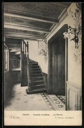 AK Tours, Temple Israelite, Le Parvis