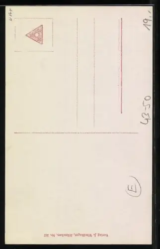 AK Tänzerin Hilde Gad barfuss tanzend