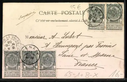 AK Renaix, Intérieur de la Gare, Bahnhof