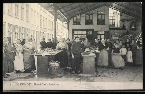 AK Ostende, Marché aux Poissons