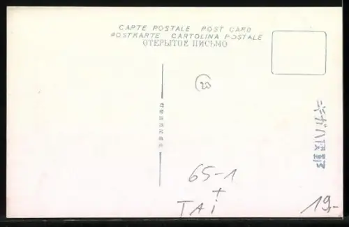 AK Taihoku, Street Scene with Station, Bahnhof