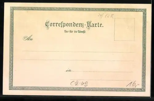 Lithographie Karlsbad, Gasthaus Hans Heiling, Ruderpartie