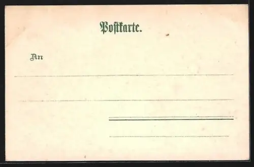 Lithographie Berlin-Kreuzberg, Hallesches Thor, Strassenbahn