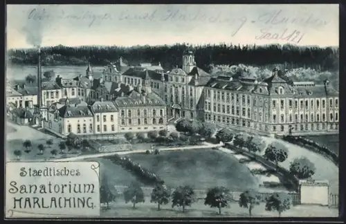 AK München-Harlaching, Städtisches Sanatorium
