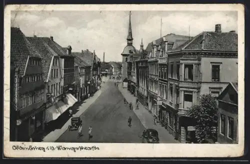 AK Oldenburg i. O., Blick in die Langestrasse