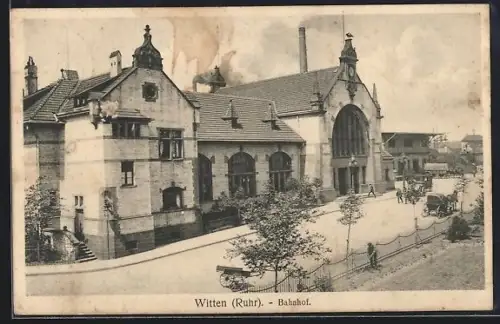 AK Witten /Ruhr, Partie am Bahnhof