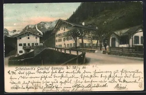 AK Ramsau / Berchtesgaden, Scheidsach`s Gasthof