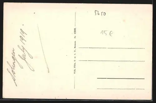 AK Solingen, Kölnerstrasse mit Post