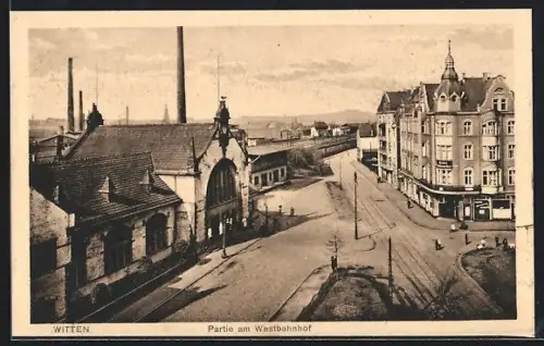 AK Witten, Partie am Westbahnhof