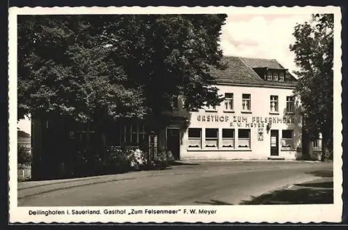 AK Deilinghofen i. Sauerland, Gasthaus Zum Felsenmeer, Inh. F. W. Meyer