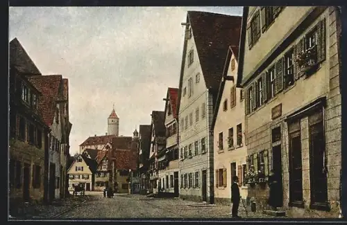 AK Dinkelsbühl, Strasse Untere Schmiedgasse, Kapuziner-Kloster