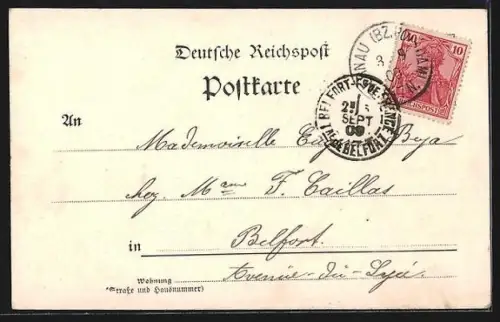 AK Bernau / Mark, Steintor, Turm, Strassenansicht