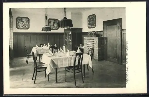 AK Bad Kissingen, Königliches Militärkurhaus, Speisesaal der Offiziere