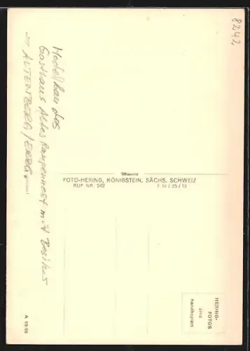 AK Altenberg /Erzgeb., Modellbau des Gasthaus Altes Raupennest mit Besitzer