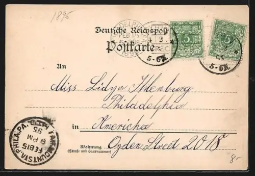 Vorläufer-AK Oybin, 1895, Gasthaus Kretscham, Oybinfelsen, Kloster Oybin, Felslandschaft