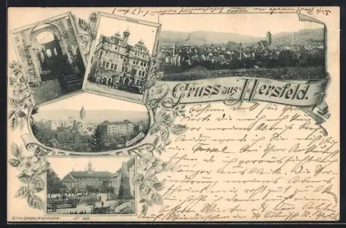 AK Hersfeld, Rathaus, Stifts-Ruine, Kriegsschule