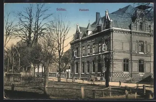 AK Soltau, Strassenpartie mit Postamt