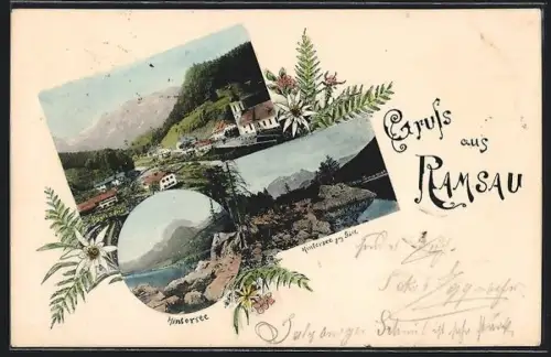 AK Ramsau / Berchtesgaden, Gesamtansichten, Kirche