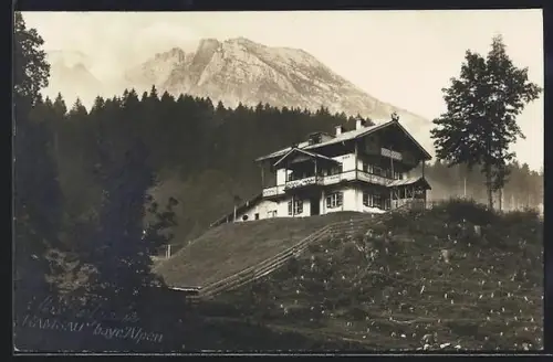 Foto-AK Ramsau /Obb., Hotel-Villa Hocheck