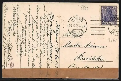 AK Hagen i. W., Fleyerstrasse mit Anwohnern