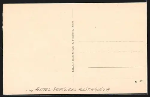 AK Baiersbronn, Ortsansicht aus der Vogelschau und Pension Elisabeth