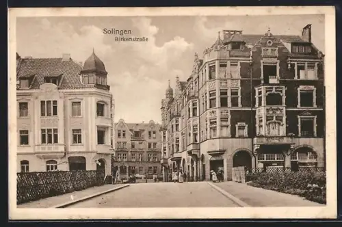 AK Solingen, Partie in der Birkerstrasse