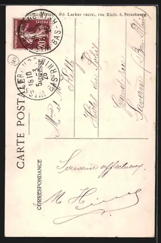 AK Soultz-sous-Forêts /Als., Rue de Frohnacker et Rue du Chemin de fer