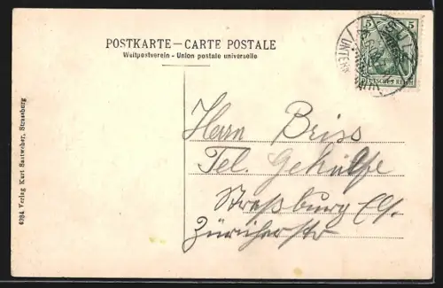 AK Sulz u. W., Bahnhofstrasse