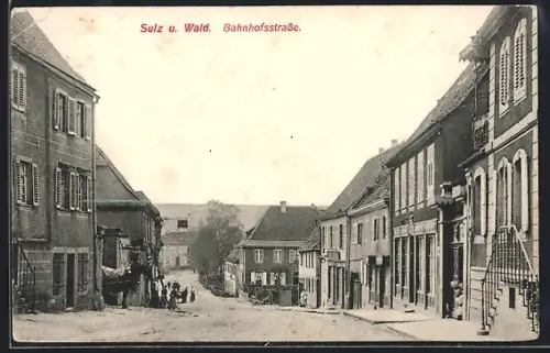 AK Sulz u. Wald, Bahnhofstrasse