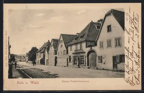 AK Sulz u. Wald, Kaiser Friedrichstrasse